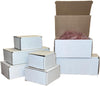 50 4x3x2 White Cardboard Paper Boxes Mailing Packing Shipping Box Corrugated Carton